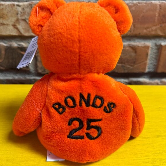 Barry Bonds 1998 Salvino's Bamm Beanos Beanie Babies MLB Baseball NWT - Picture 1 of 3